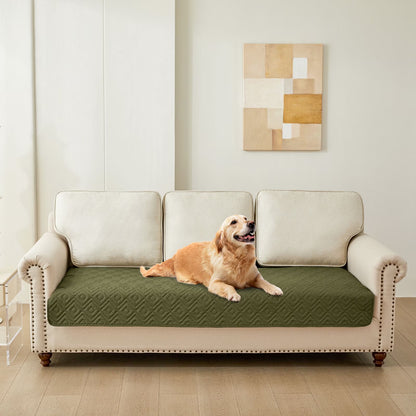Waterproof Dog Couch Covers, Washable Dog Blankets for Sofa & Bed, Reversible Furniture Protector for Pets (30X70 Inch, Green/Navy)